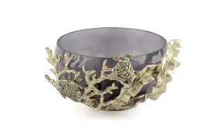 Antik Gold Mercanlı Kahve Cam Meyvalık 31x16cm