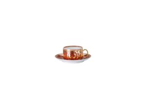 Çay Fincan-Tabak Medusa Garland Red