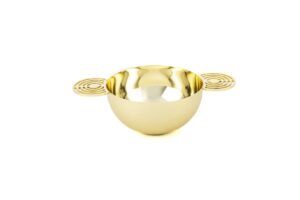 Circle Gold Metal Kase 12x20x6cm
