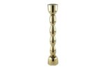 Gold Boğumlu Metal Mumluk 9x48cm