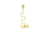 Gold Greek Metal Mumluk 9x7x25cm