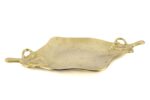 Gold Polyp Metal Dekor Tabak 55x37cm