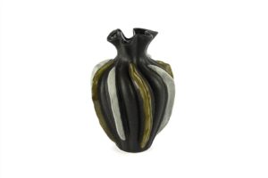 Gri Gold Beyaz Vazo 25x34cm