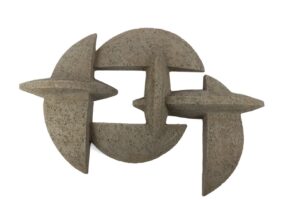 Gri Taş Resin Duvar Dekoru 55x10x83cm
