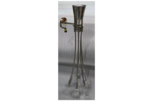 Gümüş Metal Aplik 29x26x112cm