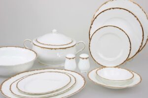 Michell Gold 74 Parça Bone China Yemek Seti