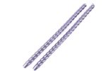 Mor İnce 2li Mum 48cm