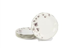 Plum 6lı Beyaz Pasta Tabağı 21cm