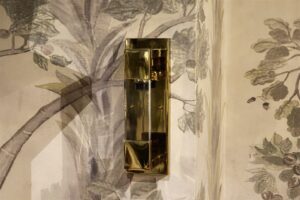 Shiny Gold Metal Aplik 40x14x13cm