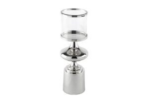 Silver Metal Cam Mumluk 15x44cm