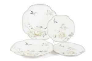Vol De Fleurs 4 Parça Set- 2li Pasta Tabağı 19cm ve 2li Servis Tabağı 25cm