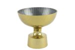Zola Gold Yeşil Ayaklı Kase 23x21cm