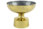 Zola Gold Yeşil Ayaklı Kase 30x24cm