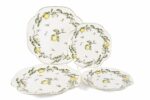 Sunleaf 4 Parça Set- 2li Pasta Tabağı 19cm ve 2li Servis Tabağı 25cm