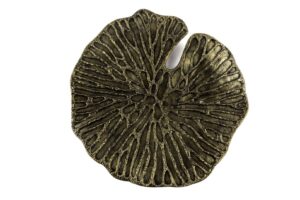 Bronz Nergis Yaprağı Duvar Süsü 48x48cm