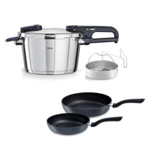 Fissler Vitaquick Edition 4,5 Litre Düdüklü Tencere + Tava Set