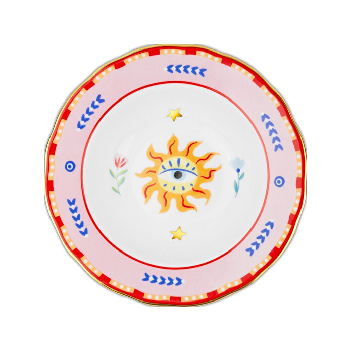 Bacı Mılano Mamma Mıa Göz Desenli Tabak 22 Cm Bacı Mılano Mamma Mıa Göz Desenli Tabak 22 Cm