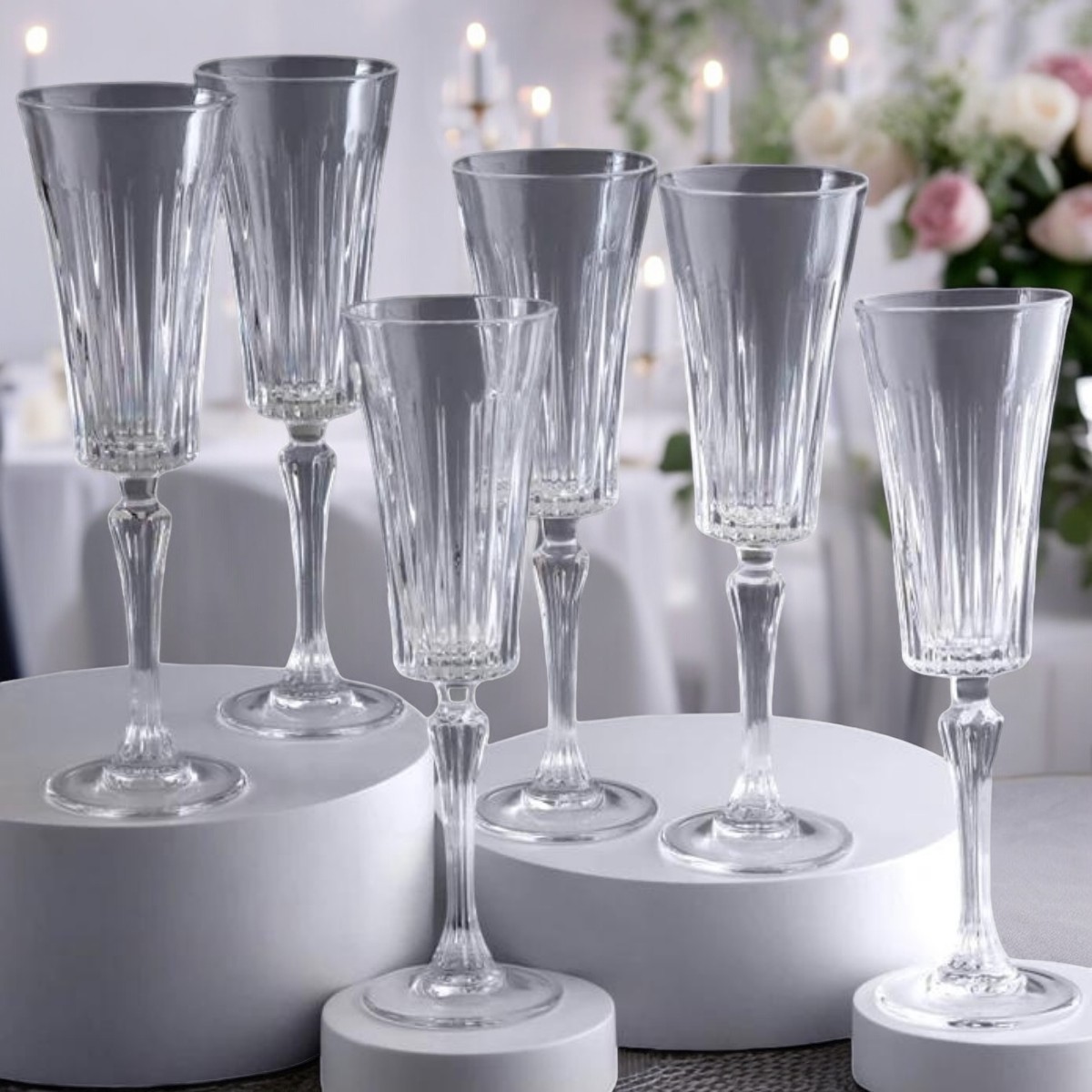 RCR Timeless Flüt Kadeh 6'lı Set 210 ml - RCR
