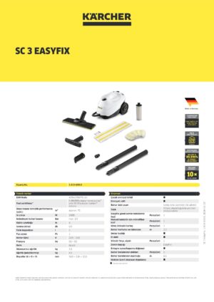 Karcher Sc 3 Easyfıx Eu 15136500