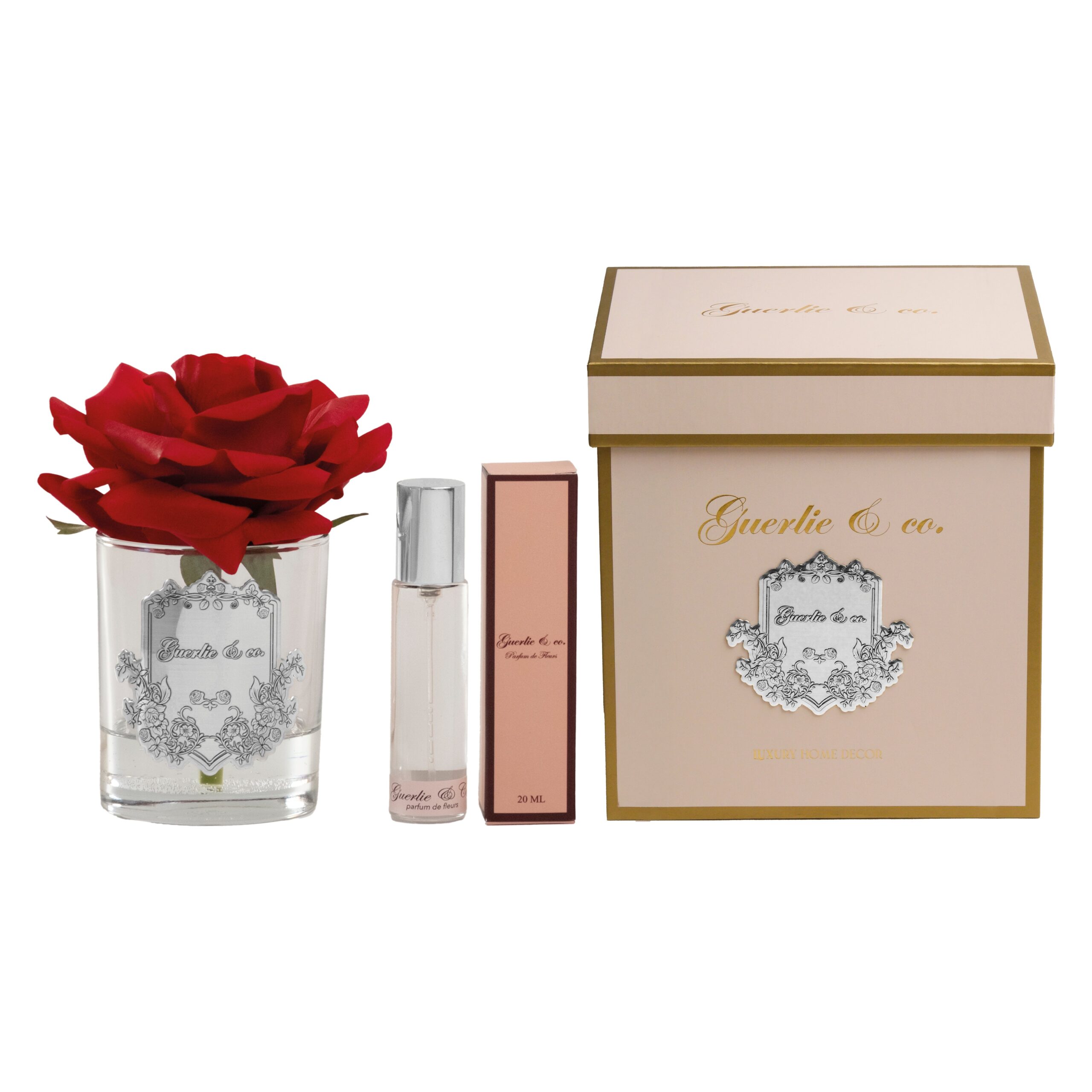 Guerlıe&co Tek Gül Kırmızı Gümüş Guerlıe&co Tek Gül Kırmızı Gümüş