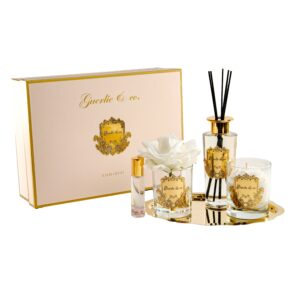 Guerlıe&co Tepsi Set Beyaz Gül Gold