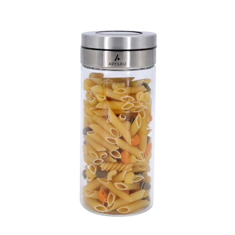 Aryıldız Canyon Saklama Kabı 790 ml - cam gövde ve metal kapak, Aryıldız, Bursa