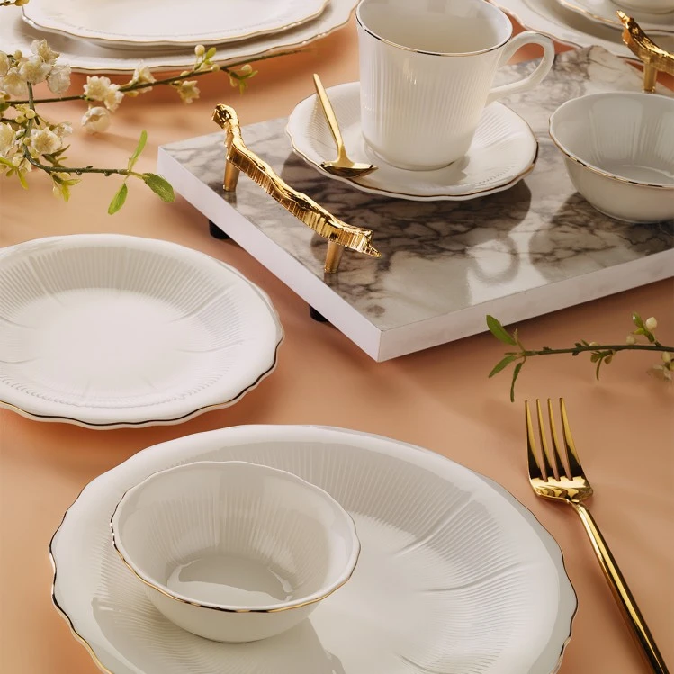Aryıldız Kate Gold 32 Parça Kahvaltı Takımı - Porselen, Bursa