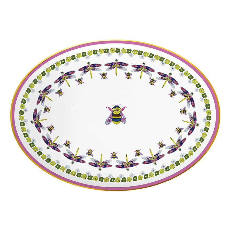 Baci Milano Amazzonia 36 cm porselen oval servis tabağı - Baci Milano, Bursa