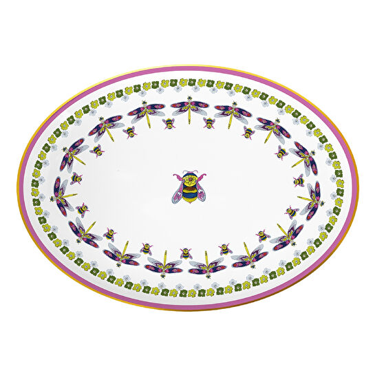 Baci Milano Amazzonia 36 cm porselen oval servis tabağı - Baci Milano, Bursa