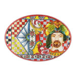 Bacı Mılano Sıcıly Oval Tepsi 51×35 Cm Turuncu