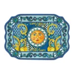Bacı Mılano Sıcıly Tepsi 47×33 Cm Mavi