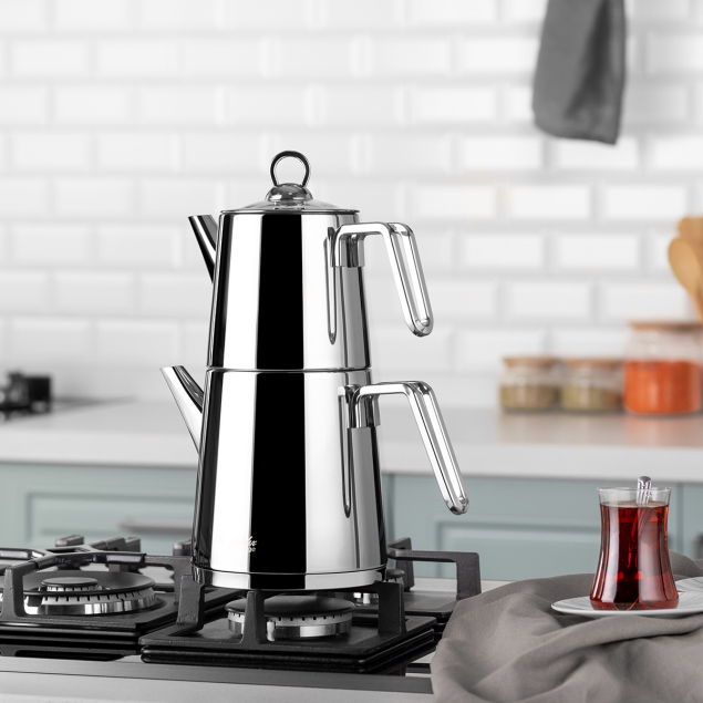Aryıldız Chef Büyük Çaydanlık Takımı 00521189 Aryıldız Chef Büyük Çaydanlık Takımı 00521189