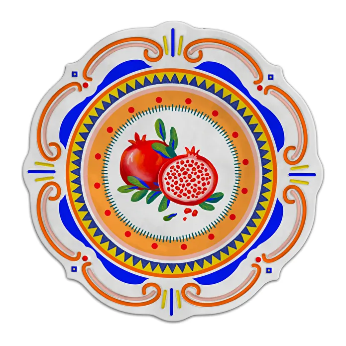 Bacı Mılano Dolce Vıta Nar 6lı Yemek Tabağı,28 Cm Bacı Mılano Dolce Vıta Nar 6lı Yemek Tabağı,28 Cm