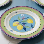 Bacı Mılano Mamma Mıa 6’lı Limon Desenli Yemek Tabağı 28 Cm