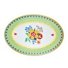 Bacı Mılano Mamma Mıa Çıçek Desenli Oval Servis Tabağı 50×35 Cm