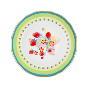 Bacı Mılano Mamma Mıa Çilek Desenli Yemek Tabağı 22 Cm