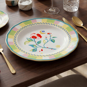 Bacı Mılano Mamma Mıa Karanfil Desenli Yemek Tabağı 22 Cm