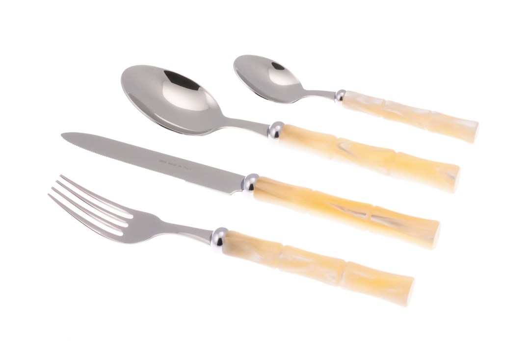 Rivadossi Bamboo Kemik 24 Parça Çatal Bıçak Seti - Bursa