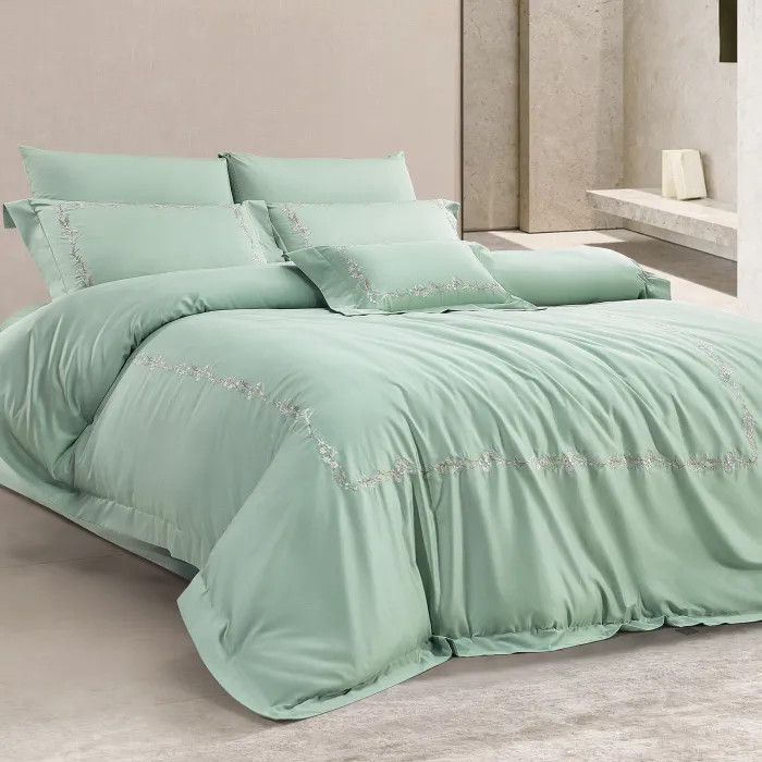 Zebra Casa Belline 400TC Luxury Nevresim Takımı Yeşil