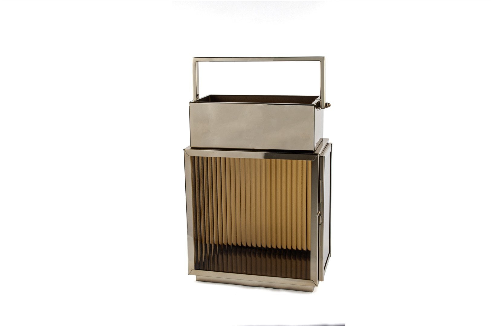 Mikasa Moor P248.127753 Bronz Kahve Camlı Fener 18x33x44cm Mikasa Moor P248.127753 Bronz Kahve Camlı Fener 18x33x44cm