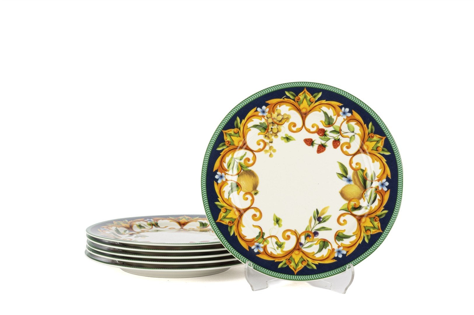 Mikasa Moor Capri Flora 6lı Pasta Tabağı Seti 19cm P388 119703 Mikasa Moor Capri Flora 6lı Pasta Tabağı Seti 19cm P388 119703