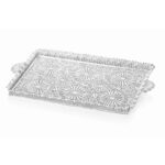 Decorıum Dikdörtgen Tepsi 34×44 Cm Burgu Gümüş