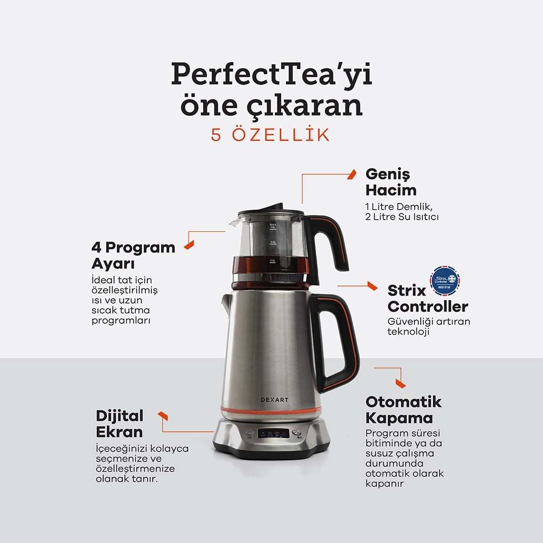 Dexart Perfect Tea Dijital Çay Makinesi DX-1321 S - Dexart, Bursa