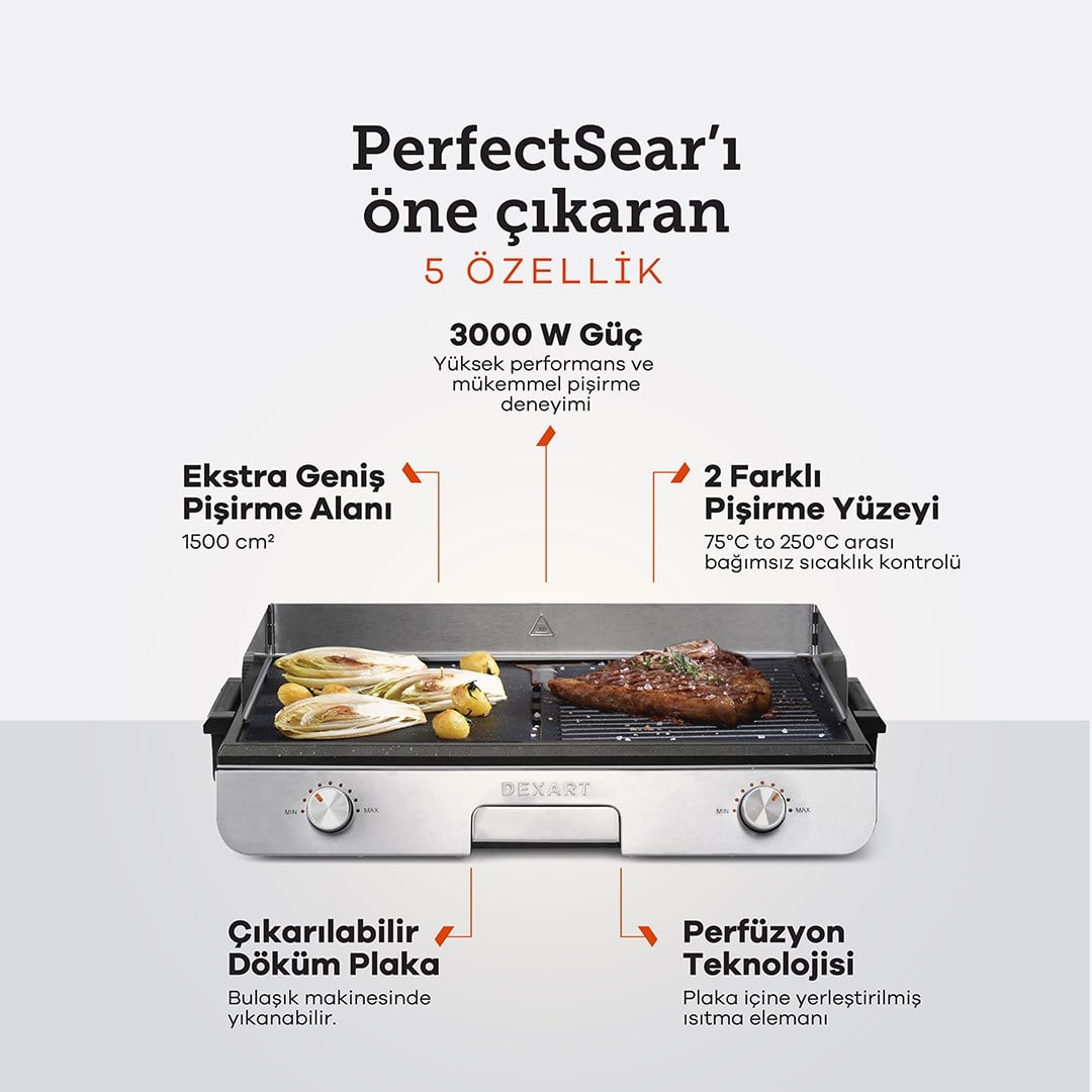 Dexart PerfectSear Table BBQ Izgara DT-06 - Dexart, Bursa