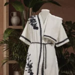 Zebra Casa Elenor Balayı Bornoz Lacivert