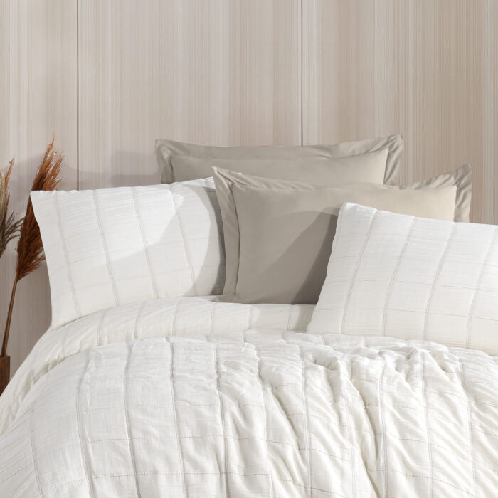 Zebra Casa Elisa Comforter Set Çift 240x260 cm Bej - Bursa