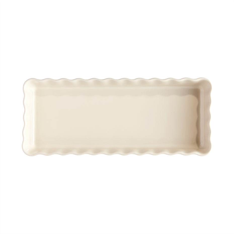 Emile Henry Tart Börek Fırın Kabı 36,5x15 cm Ekru - Emile Henry (Bursa)