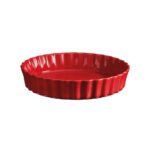 Emile Henry Tart Börek Kabı Yuvarlak 28 Cm Kırmızı Burgundy 346028