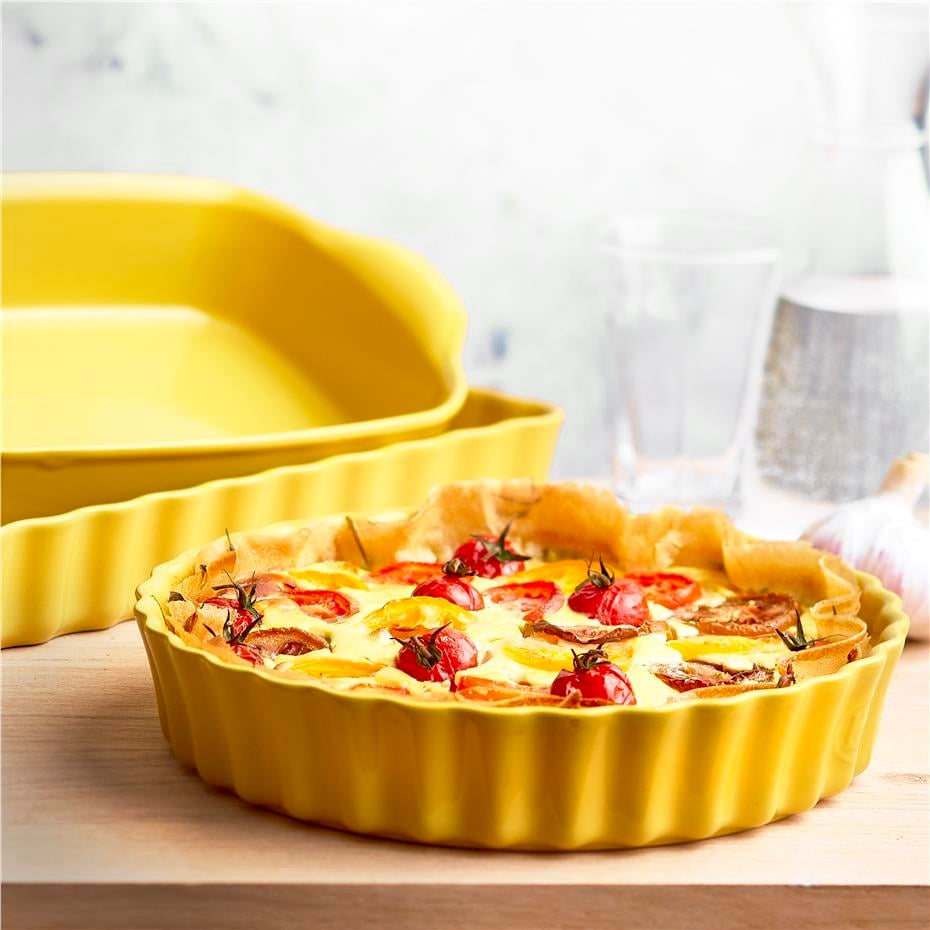 Emile Henry Tart-Börek Fırın Kabı 24 cm Mat Sarı (906024) - Emile Henry, Bursa