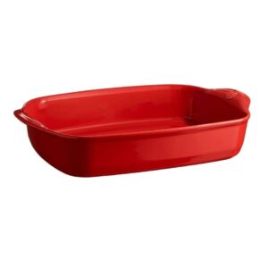 Emile Henry Tart Börek Fırın Kabı Dikdörtgen 42×28 Cm Kırmızı Burgundy 349654
